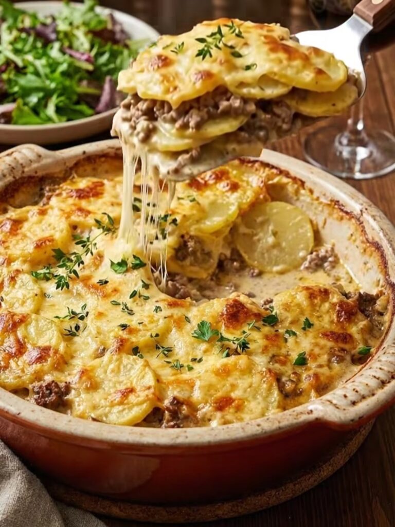 Ground Beef & Potato Gratin