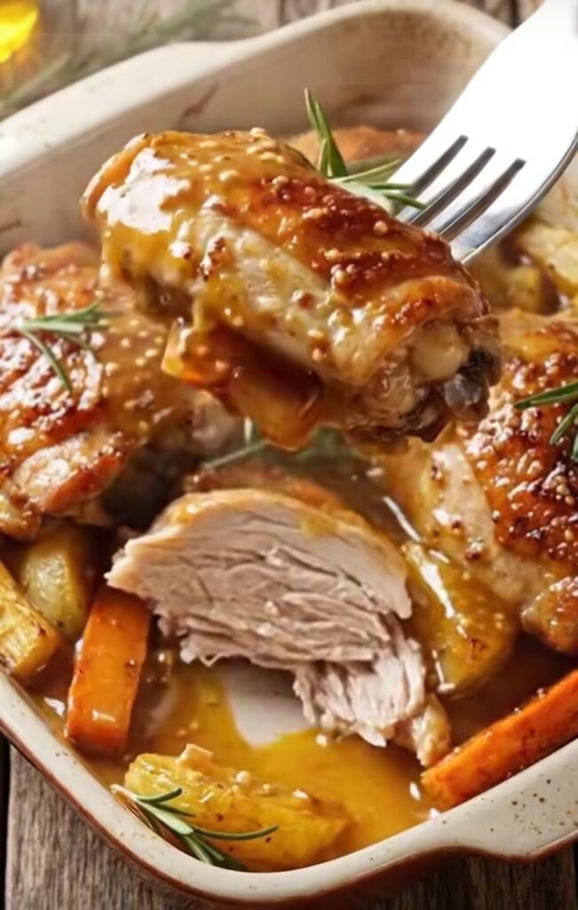 Honey Mustard Chicken Thighs (Juicy, Crispy & Easy Oven-Baked Recipe) Honey Mustard Chicken Thighs (Juicy, Crispy & Easy Oven-Baked Recipe)