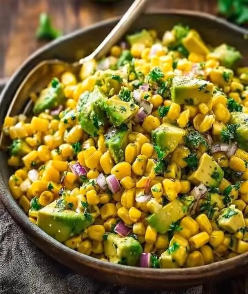 Summer Corn Salad with Avocado 